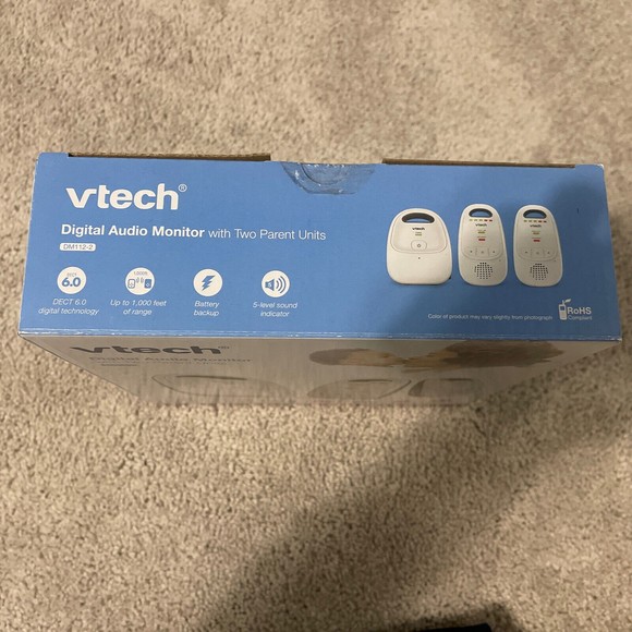 vtech digital audio monitor dm112-2 With Two Parental Units - Picture 3 of 6